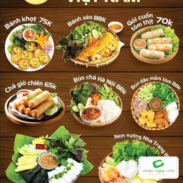 Menu m&oacute;n ngon Việt Nam in nhanh, h&igrave;nh ảnh m&oacute;n ăn cần sắc n&eacute;t khi nhận h&agrave;ng