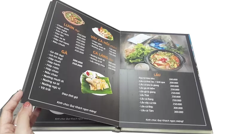 in nhanh menu